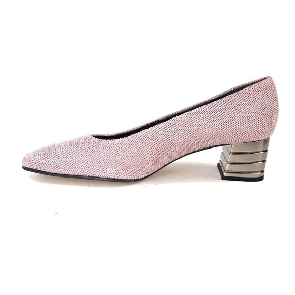 Proxy Womens Shoes sz 7.5M Pink Champaign Block Heel Made in Spain 34931 EUC - Picture 10 of 12